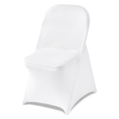 Uimoso 150PCS White Spandex Chair Covers for Weddings, Parties,and Dining Events
