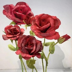 Giant Rose Flowers for Decoration, 6.56 ft Large Artificial Paper Flowers, Ro…
