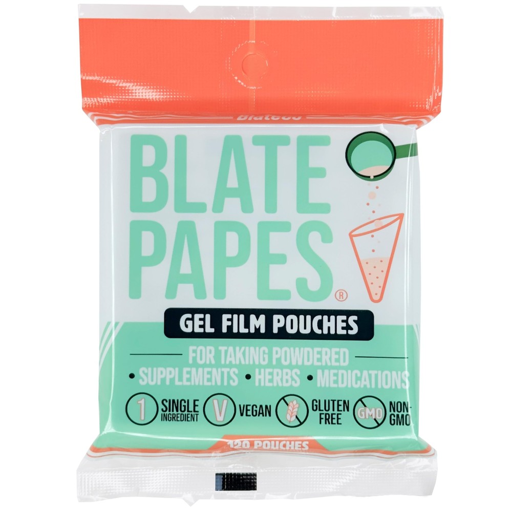 Blate Papes Gel Film Pouches 120 Count | Edible Films for Taking Herbs and Su…