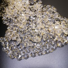 50M 14mm Octagonal Acrylic Crystal Beads Chain Strand Garland Wedding Hanging