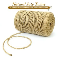 4mm*328 Feet Natural Jute Twine String DIY Home Decor,Medium Thick Jute Twine…