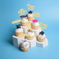 Gyufise 24Pcs Prom Cupcake Topper 2026 Prom Cake Topper for Party 2026 Gradua…
