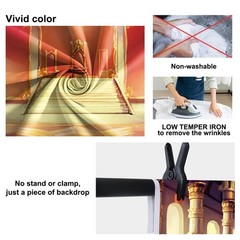 Baocicco 9x6ft Luxury Palaces Photo Backdrop Ancient Royal Throne Golden Hall…