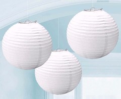 Assorted Chinese round Multi-color paper lantern wedding party hang decoration