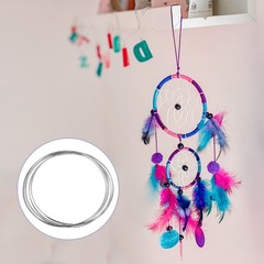 10Pcs Sturdy Silver Metal Craft Hoops for DIY Dreamcatchers and Home Decor