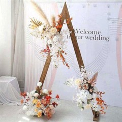 10’x5.6′ Thicken Wood Wedding Arch Ceremony Arbor Backdrop Stand Indoor Outdoor