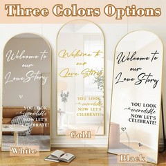Wedding Welcome Signs Welcome to Our Wedding Sign Decals Selfie Mirror Decals…
