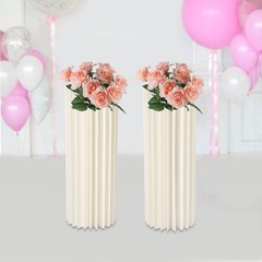 2 Pcs 31.5in Tall Flower Vase Flowers Stand for Party Tables Venue Decorations