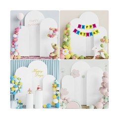 Wokceer Set of 3 Wedding Arch Cover Spandex Fitted Wedding Arch Stand Covers …