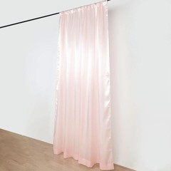 8×10 ft BLUSH Satin CURTAIN Wedding Photography Backdrop Panel Party Decorations