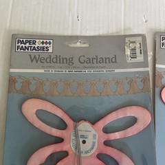 2 Nos 12ft Paper Fantasies Pink Bell Wedding Garland