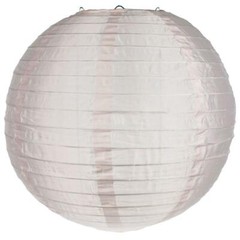 24″ Rose Quartz Pink Nylon Lantern, Even Ribbing, Durable, Hanging Decoration
