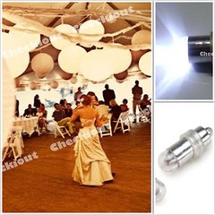 Round White Paper Lanterns + LED Light Wedding BirthdayParty Decoration Supplies