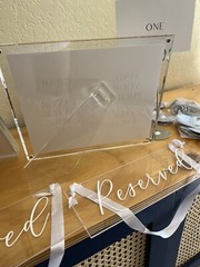 Wedding Decor Set, Frames, Easels, Reserved Signs, Table Number Holders