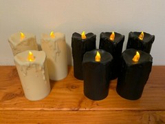 Battery Operated Flickering Pillar Candle Sets