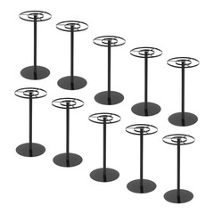 Black 10Pcs Wedding Flower Stands 40cm Flower Stand Wedding Table Centerpieces