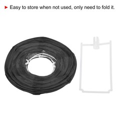 6pcs 4 Inch Folding Hanging Paper Lanterns Small Lampshade Black