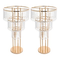 3-Tier Flower Stand for Wedding, Crystal Flower Stand, Weddings Decoration