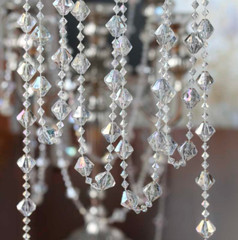 27 FT. Acrylic Crystal Garland Bead Roll, High Quality Crystal Decorations