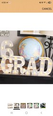 4 Piece GRAD White LED Marquee Lights With Remote
