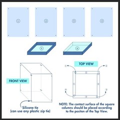 32-Inch Tall Clear Acrylic Display Box Centerpiece Pedestal Riser 32″,