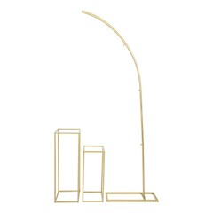 Ballon Arch Stand and 2 Flower Stands, Arch Backdrop Stand for Parties Wedding