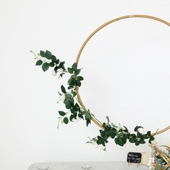 28″ wide Round Metal Floral Hoop Wreath Ring Wedding Party Events Decorations