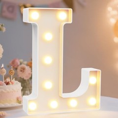 LED Marqueeights Sign, Light Up Alphabet Letter for Home Letter L Warm White