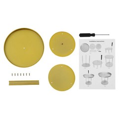 Circular Flower Stands 10Pcs Wedding Flower Stand, Gold Flower Stand Home Decor