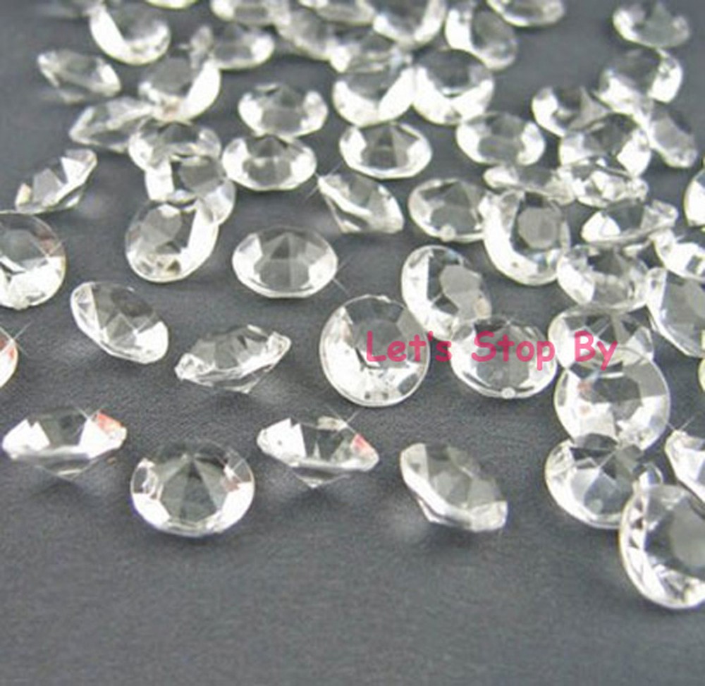 4.5mm 6mm 8mm 10 mm Diamond Confetti Wedding Floral Vase Favor Party Decoration