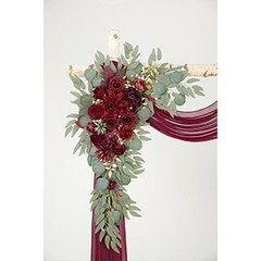 Artificial Wedding Arch Flowers Kit(Pack of 3),2Pcs Artificial Flower Arch