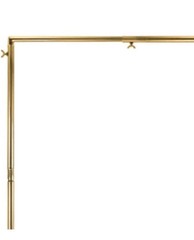 3.28ft Tall Over the Table Rod Stand Adjustable Gold Metal Table Arch Stand Gold