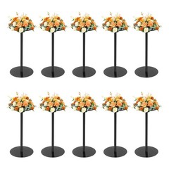 Black 10Pcs Wedding Flower Stands 40cm Flower Stand Wedding Table Centerpieces