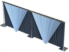 DOUBLE CROSSBAR ADJUSTABLE QUICK BACKDROP KIT 10 FT x 10 – 20 FT WITHOUT DRAPE