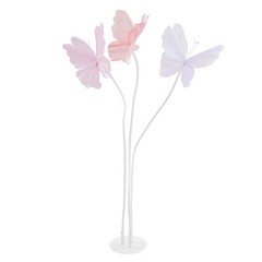 2Pcs Artificial Butterflie Decoration with Standing Base Realistic Wedding Decor