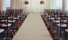 50 ft Satin Aisle Runner 60″ wide 100% Seamless Fabric Wedding 20 Colors