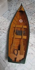 Wood ROW BOAT Skif Dory CANOE model rowboat skiff nautical decoration ship 14.5″
