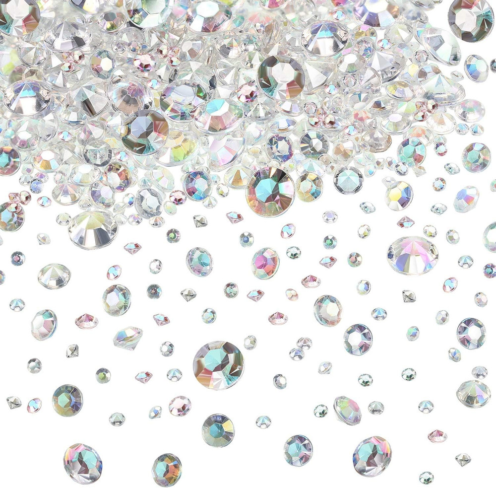 4000 Pieces Diamonds Crystals Acrylic Gems Wedding Table Scattering Gemstones Ch