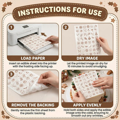 Edible Frosting Sheets A4 (30 Pack) with Stickers– Printable Icing Paper for Cak