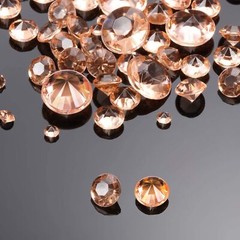 Crystals Diamonds Vase Fillers-4 Size Rhinestones Rose Gold Table Confetti Decor