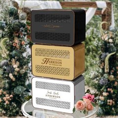 Personalised Wooden Wedding Card Wishing Box – Rectangle