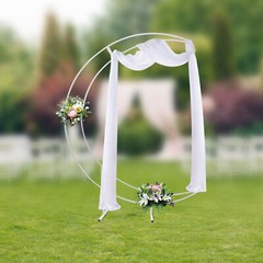Large Crescent Wedding Balloon 7ft Moon Backdrop Stand Metal Arch Frame Wedding