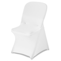 Uimoso 30PCS White Stretch Spandex Chair Covers for Weddings Parties, and Dining