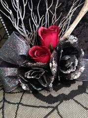 Coffin Wedding card boxHalloweenblackgothicfabriccustompersonalizeddecor
