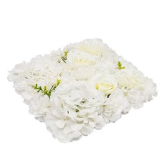Flower Wall Panel Floral Backdrop, 12 Pcs Flower Wall Decor, 15 * 15in Rose Wall