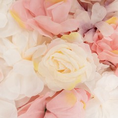 20 Pieces Flower Wall Panel Artificial Floral Backdrop Wall Decoration Backdrop