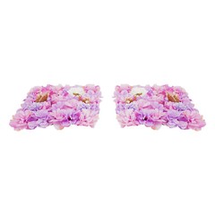 12pcs Artificial Silk Rose Flowers 3D Backdrop Wall for Wedding Party Decoration