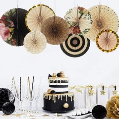 Party Hanging Paper Fans Decoration Set for Wedding Birthday Party Mother’s D…