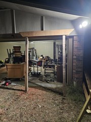 Rustic Wedding Arch & Platform Altar Stage Reclaimed Wood w/ White Birch Top