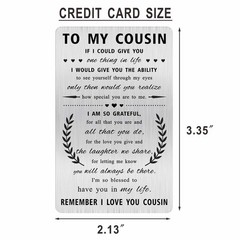 Alotozo Grateful Cousin Gifts – Remember I Love You Cousin Valentines Day Gif…